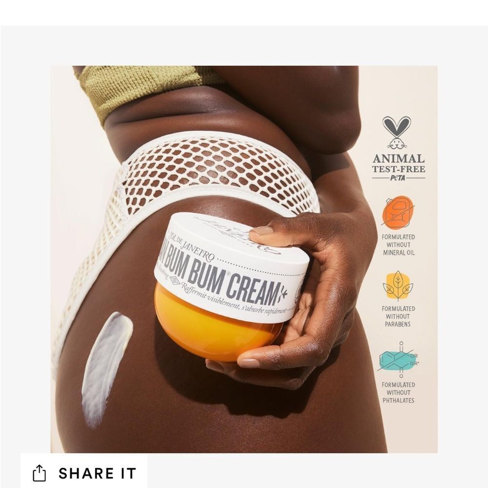 Sol de Janeiro Brazilian Bum Bum Cream Body 1.7 fl oz / 50 mL NEW - Picture 4 of 6